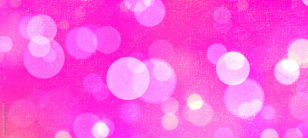 Pink bokeh widescreen background for seasonal, holidays, event and celebrations