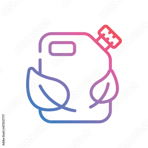 Eco Fuel icon vector stock illustration