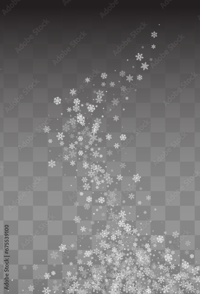 Gray Snowfall Vector Transparent Background. Sky Gray Snowfall Vector Transparent Background. Sky