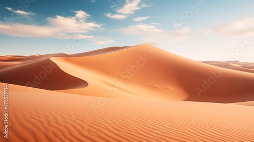 sand dunes in the desert. create using a generative ai tool 