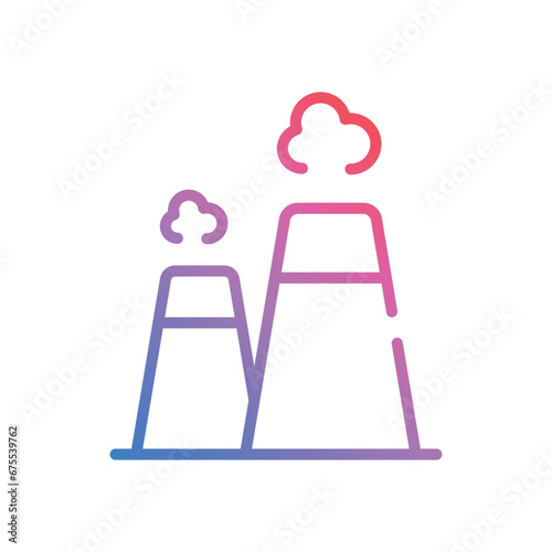 Nuclear Power icon vector stock illustration