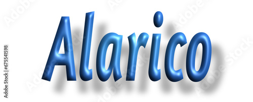 Alarico - light blue/ blue color - writen name - ideal for websites, emails, presentations, greetings, banners, cards, books, t-shirt, sweatshirt, prints, cricut, silhouette,
