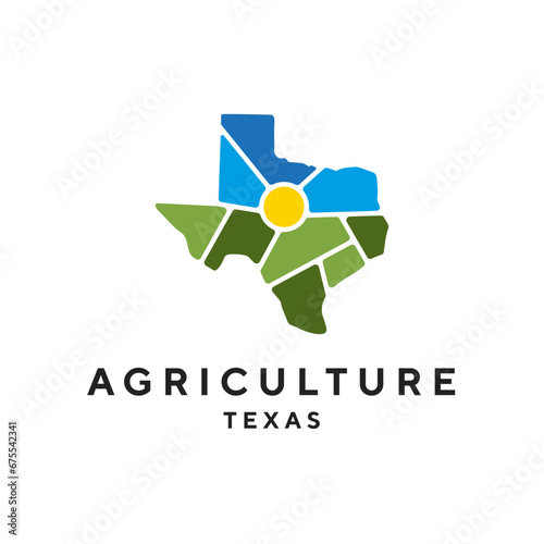 Obraz na plátně Creative nature logo for Texas, USA