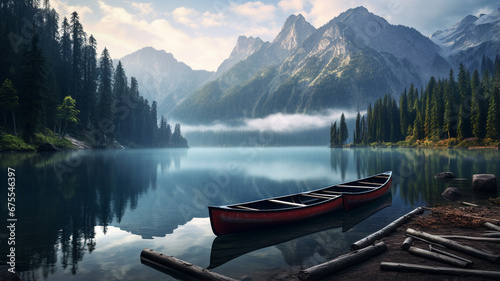 boats at a mountain lake © Daniel