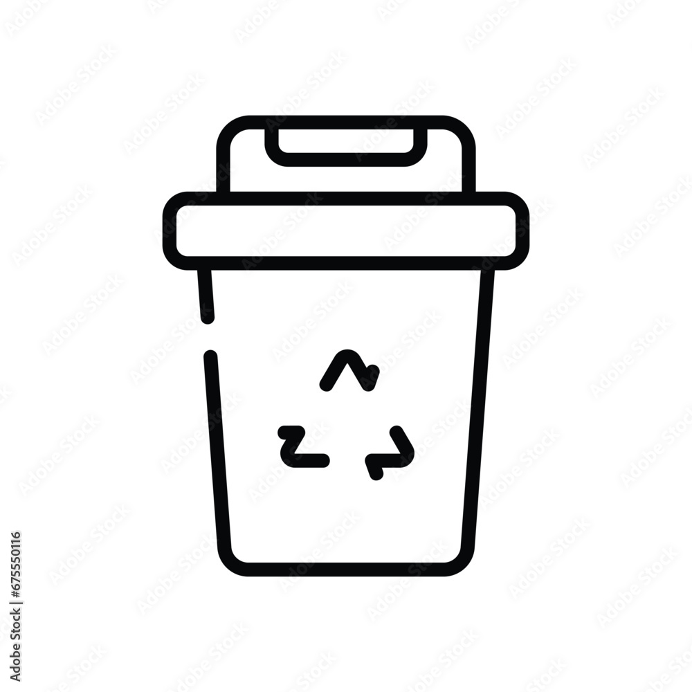 Dustbin icon vector stock illustration Dustbin icon vector stock illustration