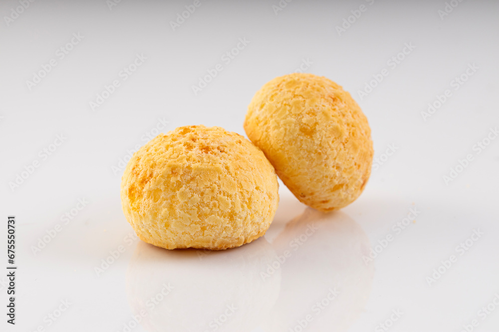 Cheese Breads | Pão de Queijo | Typical Brazilian Food | Isolated on white background Cheese Breads | Pão de Queijo | Typical Brazilian Food | Isolated on white background