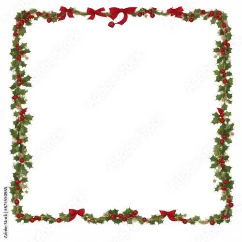 Christmas border frame PNG transparent background © Rahmat