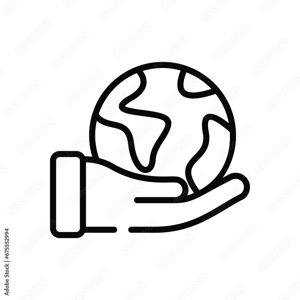 Earth icon vector stock illustration Earth icon vector stock illustration