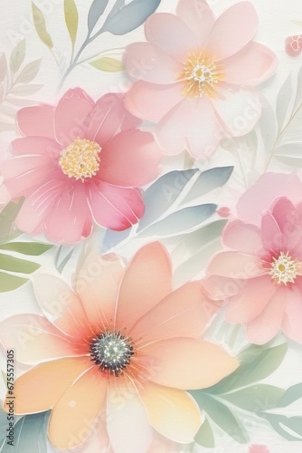 Slika na platnu flower, pink, nature, spring, blossom, floral, flowers, bloom, bouquet, daisy, b