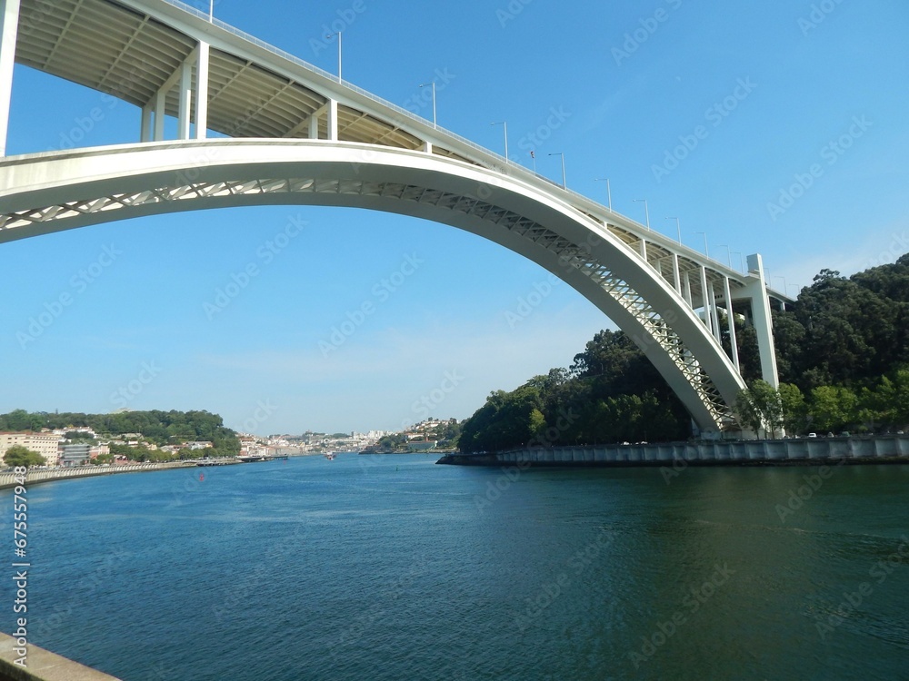 Naklejka premium city harbour bridge