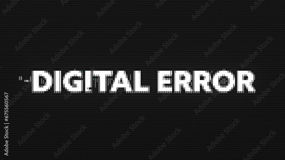 Digital Pixels Glitch Text Title Intro Stock Template | Adobe Stock