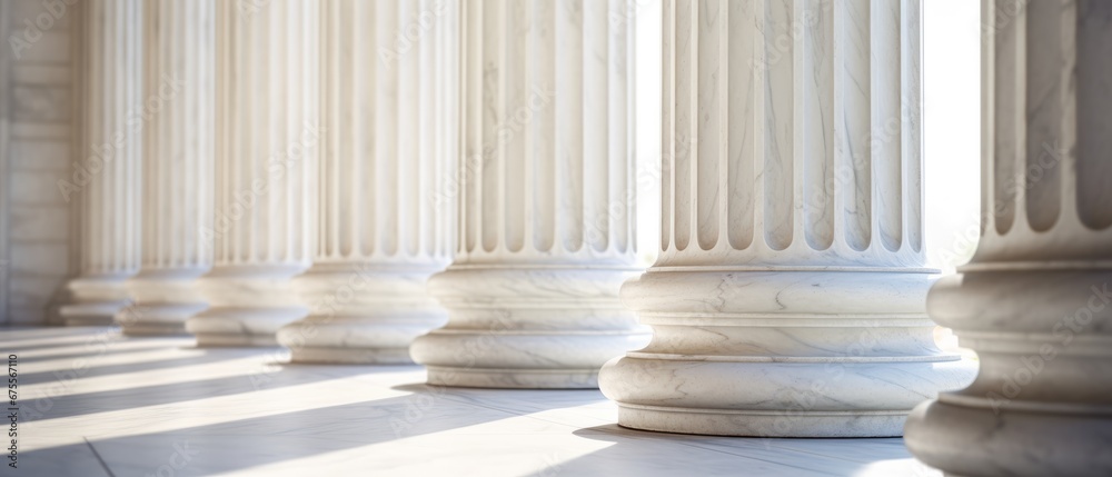 Elegant marble columns. Architectural columns Elegant marble columns. Architectural columns