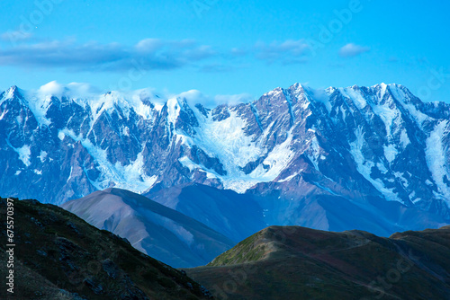 Caucasus mountain range in Georgia. Mountain landscape © photosaint