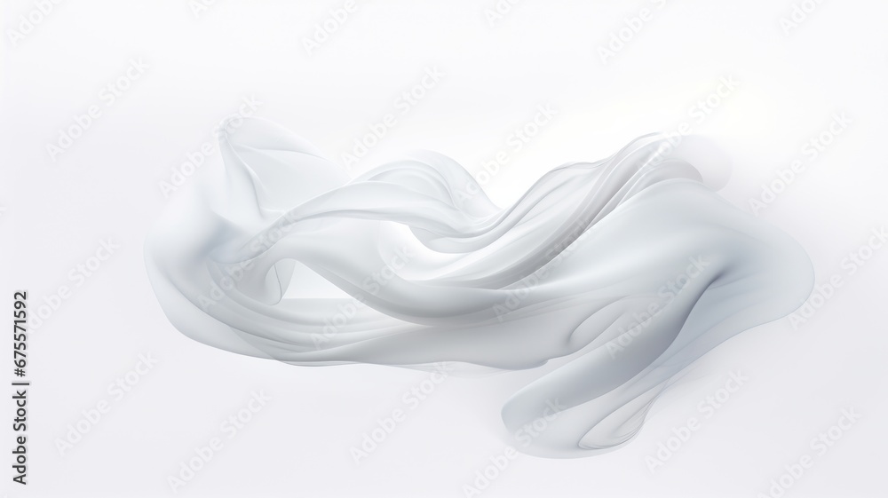 flowing fabric on bright white background. flowing fabric on bright white background.