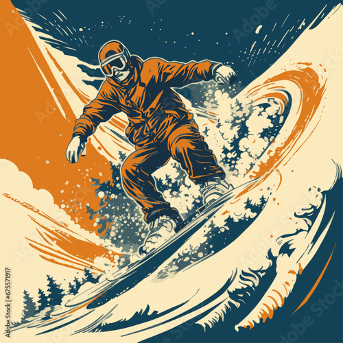 snowboarder jumping in the air