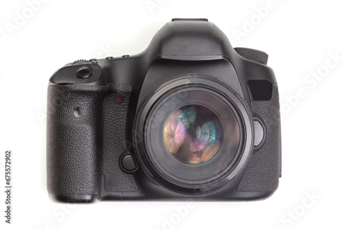 digital camera on a white background.