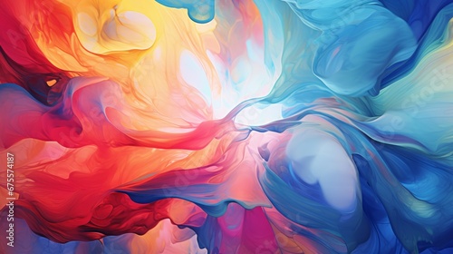 Abstract colorful background with magical shapes