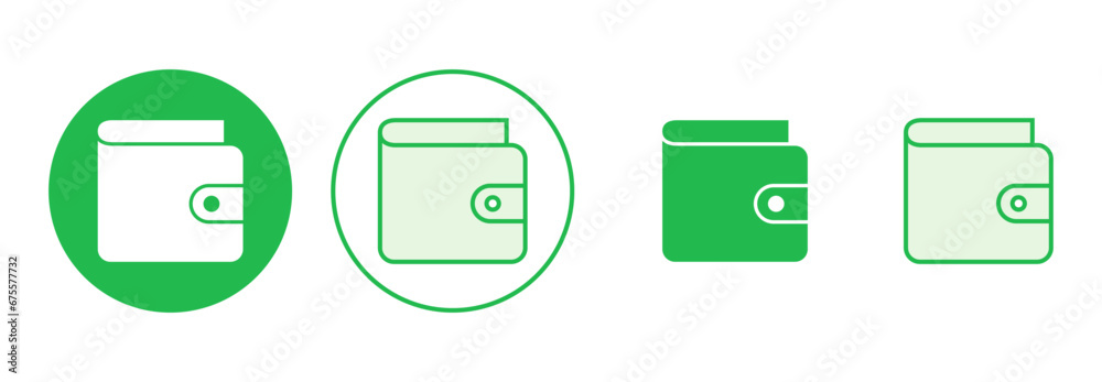 Wallet icon set. wallet vector icon Wallet icon set. wallet vector icon