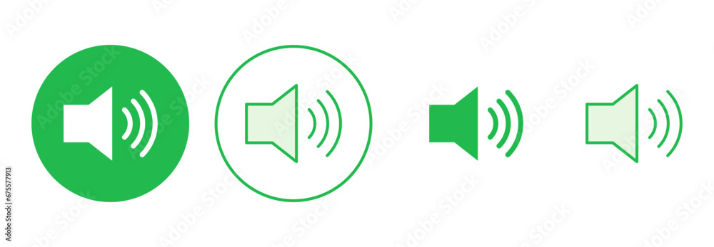 Speaker icon set. volume icon vector. loudspeaker icon vector. sound symbol Speaker icon set. volume icon vector. loudspeaker icon vector. sound symbol