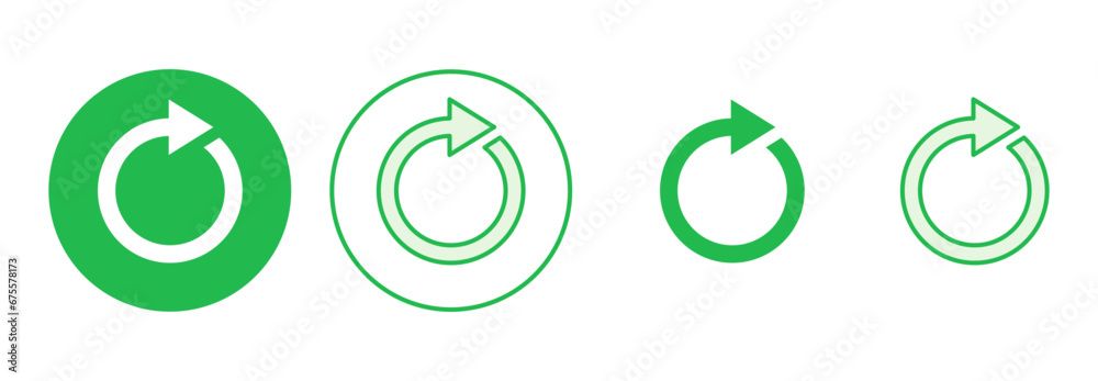 Refresh icon set. Reload icon vector. Update icon. Refresh icon set. Reload icon vector. Update icon.
