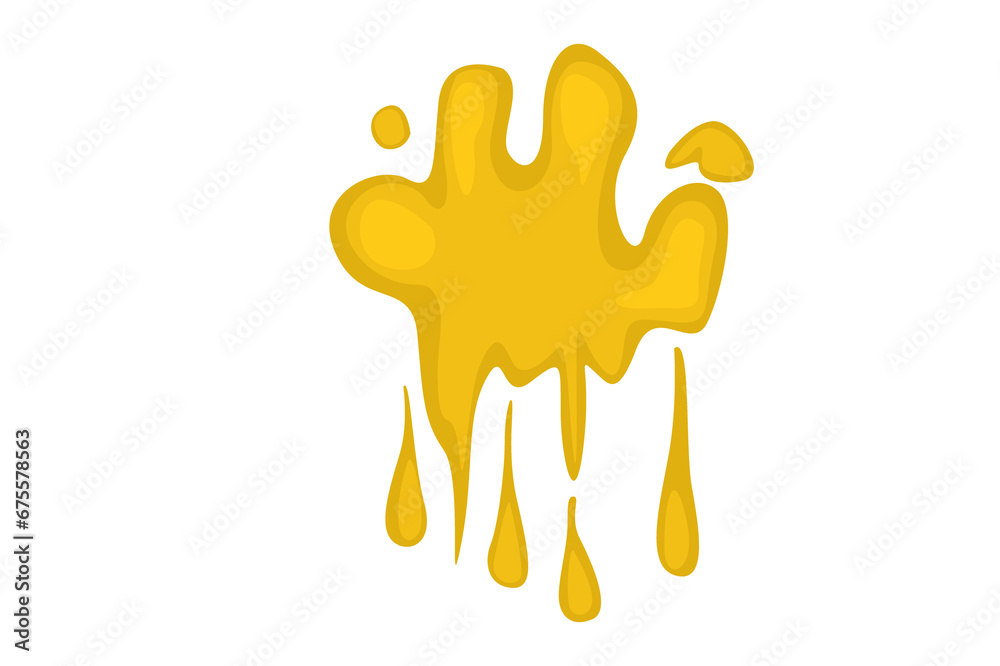 Obraz premium Splatter Paint With Transparent Background