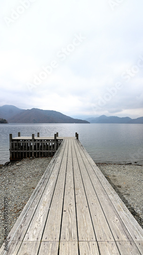 Lake Chuzenji in autumn photo