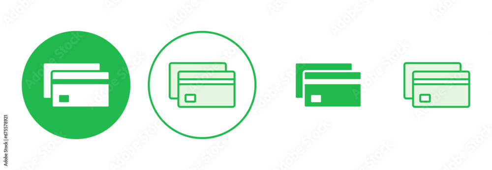 Credit card icon set. Credit card payment icon vector Credit card icon set. Credit card payment icon vector
