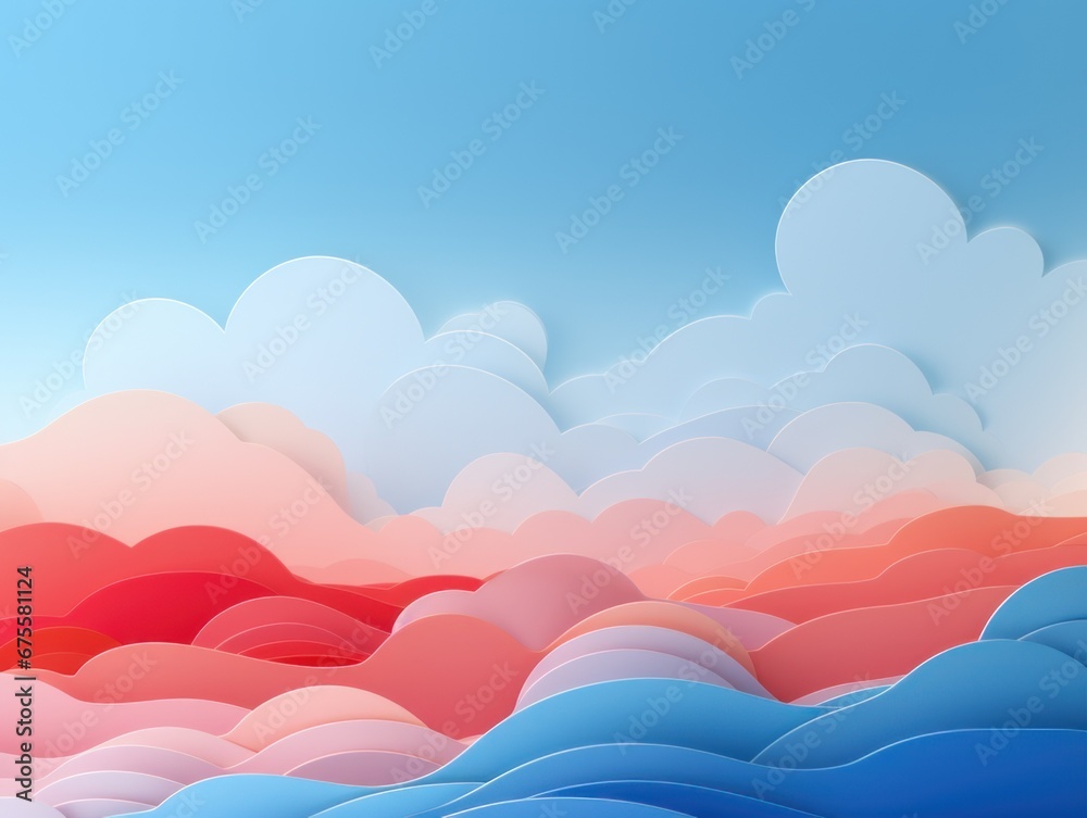 Abstract cloud. Colorful fantasy background. 3d style imitation.