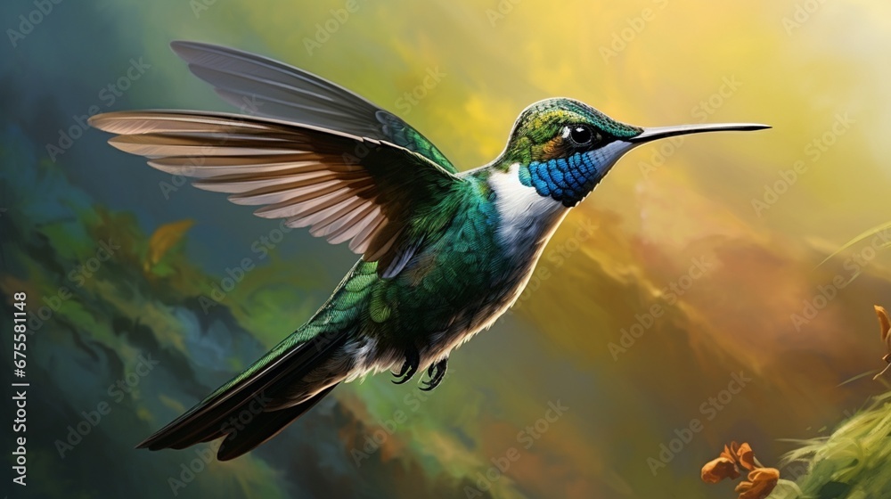 Fototapeta premium hummingbird in flight