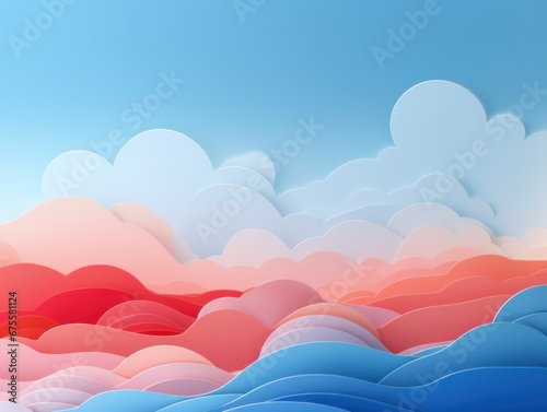 Abstract cloud. Colorful fantasy background. 3d style imitation.