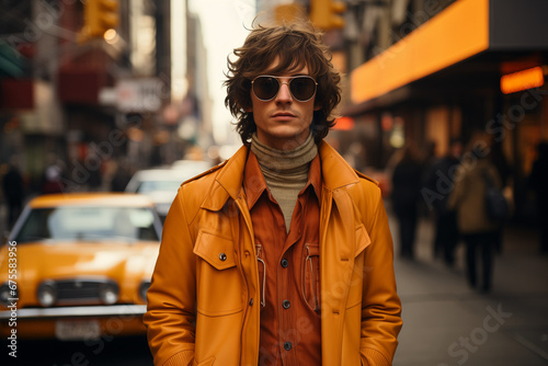 new york man 60s style on street