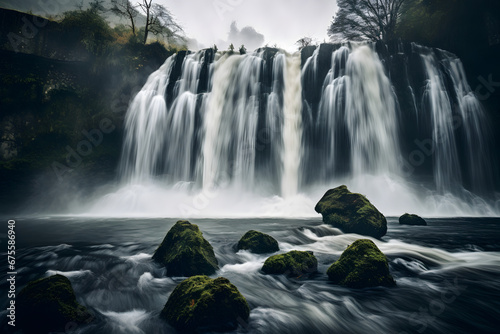 big waterfall, waterfall, beautiful waterfall © MrJeans