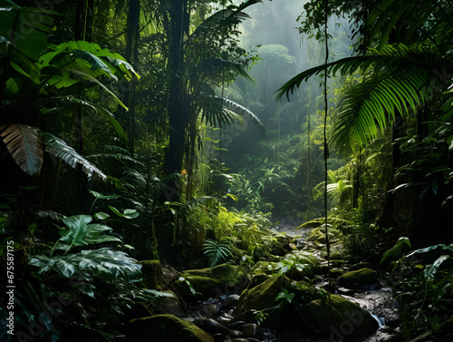 dense tropical rainforest