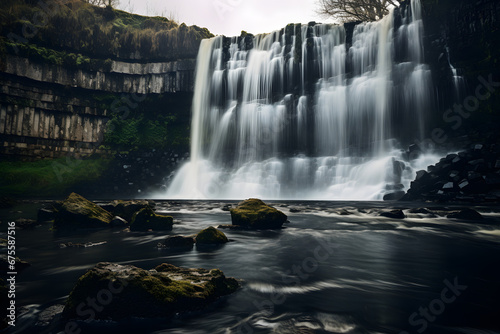 big waterfall  waterfall  beautiful waterfall