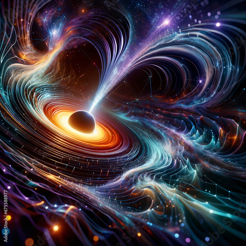 Black Hole Cosmic Dance of Gravity Interstellar