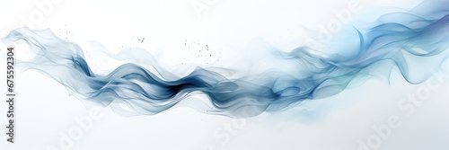 An abstract background image, featuring the flow of blue smoke, providing a canvas for artistic expression with a serene and calming aesthetic. Photorealistic illustration