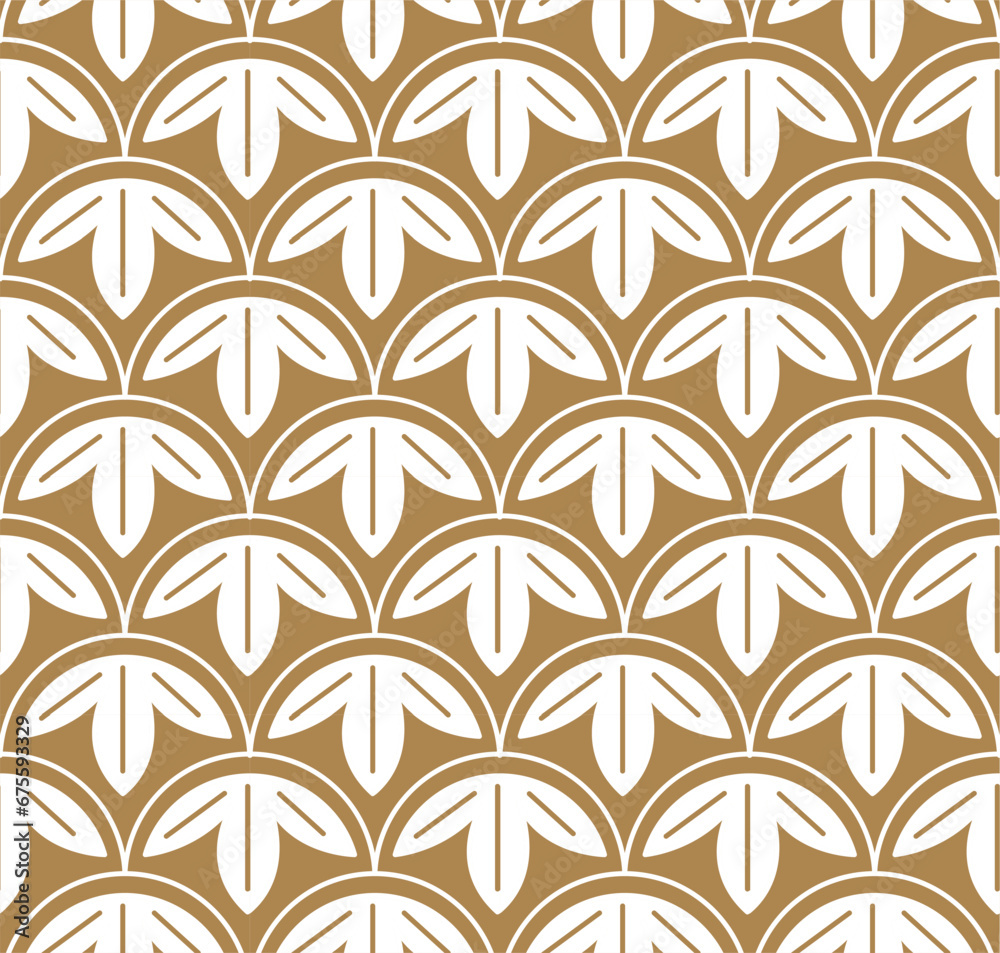 seamless pattern with leaves in Japanese style seamless pattern with leaves in Japanese style