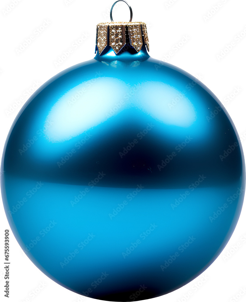 Christmas balls without a background with different designs. Christmas ...