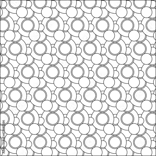 Fototapeta Naklejka Na Ścianę i Meble -  vector seamless circle pattern
