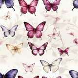seamless pattern with butterflies 
