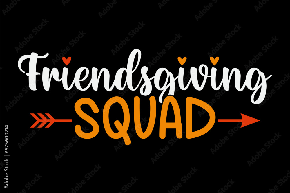 Friendsgiving Squad Funny T-Shirt Design Friendsgiving Squad Funny T-Shirt Design