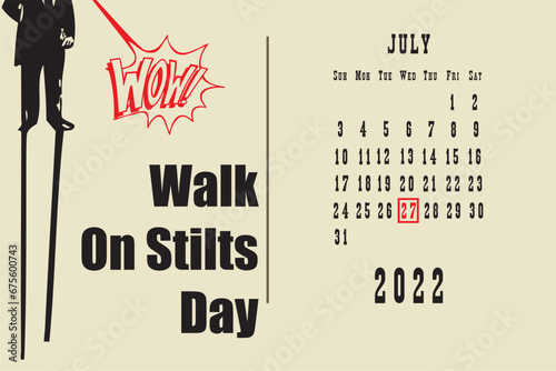 Walk On Stilts Day