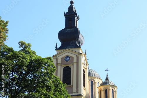 Foto Orthodox Christian church bell tower