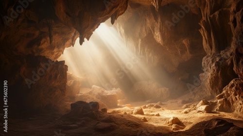 The Inside of Beautiful Cave Landscape Photography