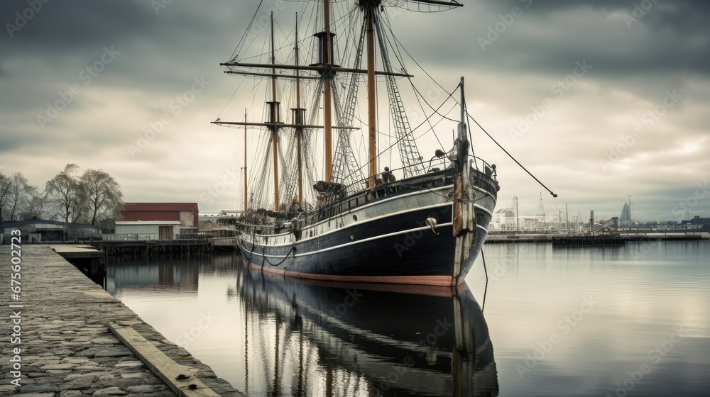 Photography of an Old Ship at the Dock