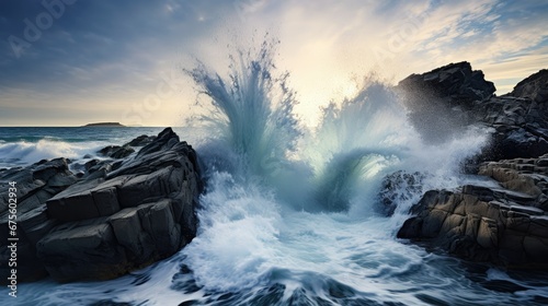 Photography of Ocean Waves Hitting Rocks