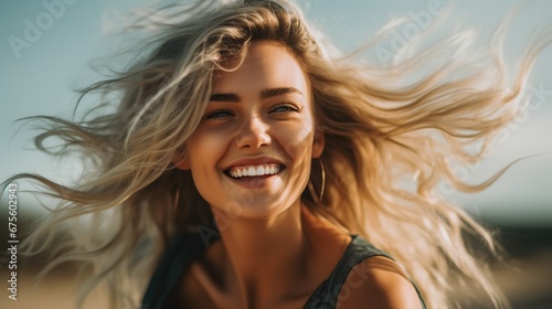 portrait of a Beautiful smiling woman