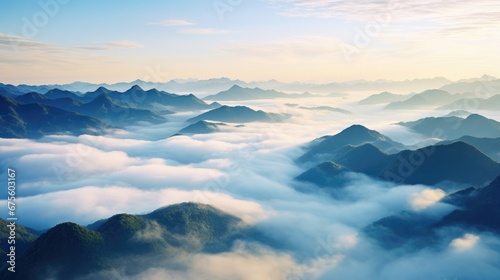 Sea of Clouds Photography From the Top of the Mountain © Fadil