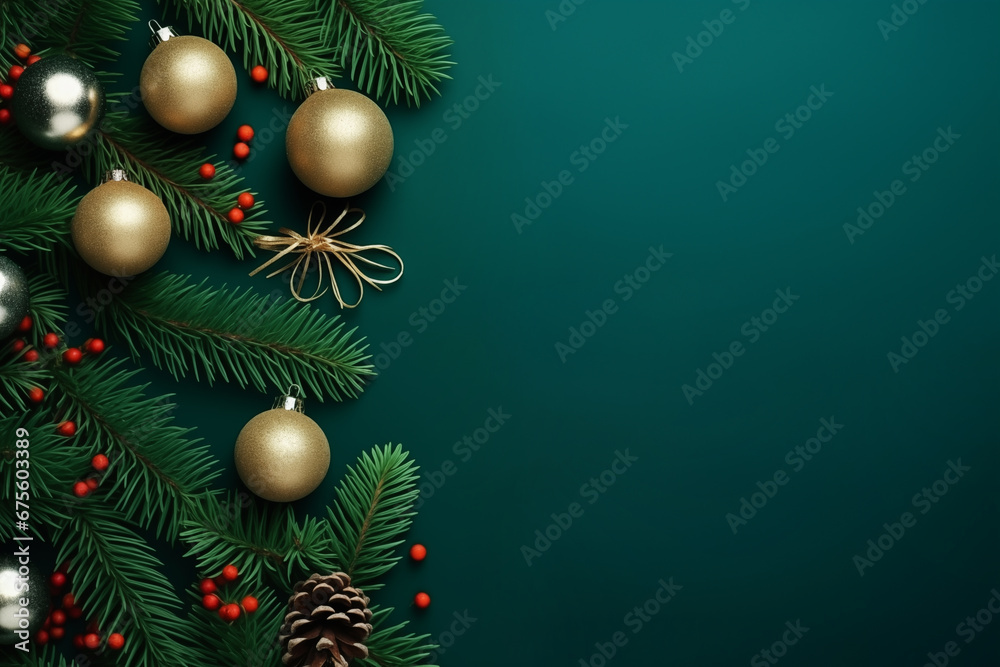 Christmas celebration and happy New Year background