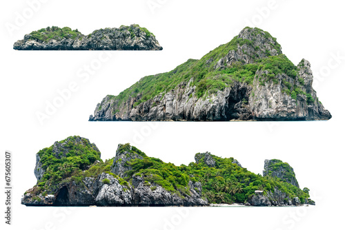 Collection of beautiful Island isolated